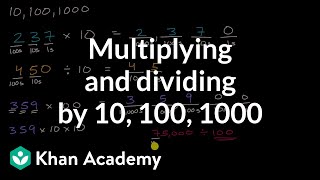 Multiplying and dividing by 10 100 1000 [upl. by Micheal]