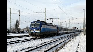 Zugverkehr in RöderauZeithain am 29112023  Winteralltag und ein Kopf [upl. by Newra237]