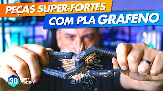 PEÇAS SUPERFORTES Impressão 3D com PLA GRAFENO Voolt3D [upl. by Yahs]