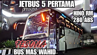 JETBUS 5 PERTAMA PESONA‼️BUS PESONA MILIK MAS WAHID RILIS 1 UNIT JETBUS 5 SHDAPAKAH OTEWE AKAP [upl. by Alyag998]