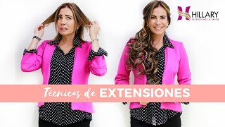 Técnicas de extensiones de cabello 1x1 [upl. by Arraik]