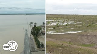 Water levels at Tulare Lake receding despite recent storms [upl. by Schweiker]