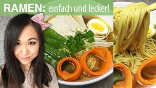 REZEPT Ramen Japanische Nudelsuppe [upl. by Seko]