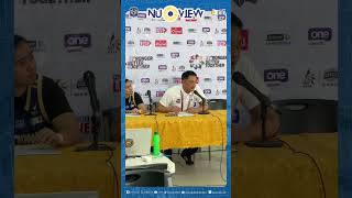 NU VIEW UAAP S87 Men’s Basketball  NU VS UP PostGame Press Conference Coach Aris Dimaunahan Cut [upl. by Haldas99]