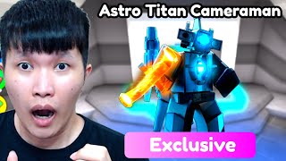 OMG AKU DAPET ASTRO UPGRADED TITAN CAMERAMAN DI TOILET TOWER DEFENSE ROBLOX [upl. by Hermon]