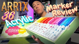 ARRTX 36 ACRYLIC MARKER REVIEW [upl. by Wilde800]