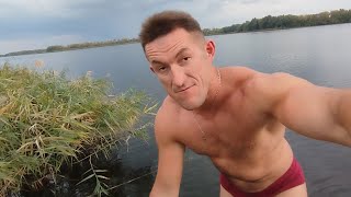 You must see Ukraine Lutsk Swimming in cold water [upl. by Erelia]