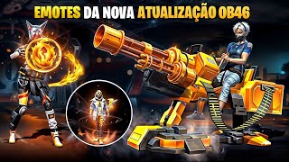 TODOS OS EMOTES DA NOVA ATUALIZAÇÃO DO FREE FIRE freefire ff [upl. by Gan]