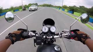 Motorstar Cafe 400 Custom Exhaust sound Onboard [upl. by Nirre]