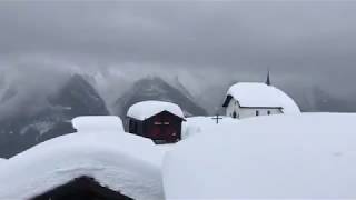 Auf Ski durch den Skiort Bettmeralp [upl. by Bremser]