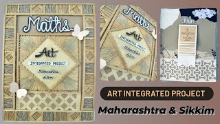 Art Integrated Project  Maharashtra amp Sikkim  CBSE Activity  Maths  Awesome Aboli [upl. by Bruckner]