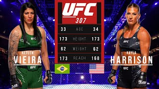 KETLEN VIEIRA vs KAYLA HARRISON FULL FIGHT UFC 307 [upl. by Dachy360]