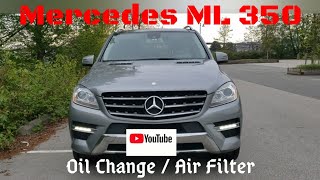 How to do an OIL CHANGE on a 2012 MERCEDES ML350 [upl. by Dott]