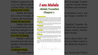 I am MalalaMalala Yousafzai Chapter 1 Instant Essay for Exam success shorts trending Viral [upl. by Nnylanna]