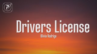 drivers license  olivia rodrigo Lyrics I got my drivers license last week [upl. by Ltihcox]