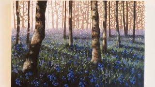 Bluebell Woods Painting [upl. by Galliett696]