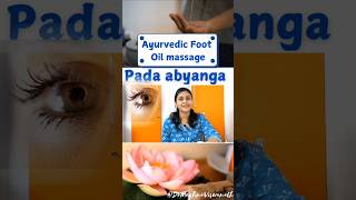 Ayurvedic foot Oil massage skincare footmassage health tips healthtips [upl. by Silrac594]