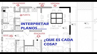 ✅ APRENDE a interpretar o leer planos arquitectónicos 👷‍♂️ planos de casas [upl. by Ebbarta]