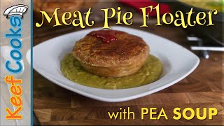 Pie Floater  Australian Meat Pie with Pea Soup [upl. by Rabush475]