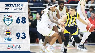 Yukatel Merkezefendi BB 6893 Fenerbahçe Beko  Türkiye Sigorta Basketbol Süper Ligi  202324 [upl. by Ahseiym74]