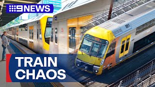 Sydney on brink of biggest rail shutdown in citys history  9 News Australia [upl. by Lourdes]