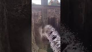 Steel plate pile driving construction process pile driver machineryshorts [upl. by Grory]