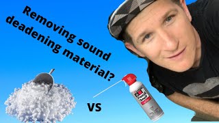 Dry Ice vs Freeze Spray Best way to remove sound deadening material [upl. by Kellyann]