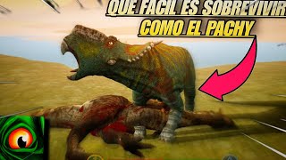 🔴SOBREVIVÍ DE 0 A 100 FÁCILMENTE COMO PACHYRINOSAURUS EN THE CURSED ISLE [upl. by Peggy]