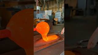 The Amazing Process of Shaping Molten Glass 🤯  shorts facts glassblowing [upl. by Ecinue]