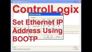 AllenBradley 1756ENT2T  Setting Up IP Address Using BOOTP Tool [upl. by Frances]