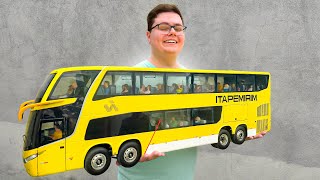 O REALISTA MINI ÔNIBUS QUE FUNCIONA DE VERDADE MINIATURA MARCOPOLO ITAPEMIRIM [upl. by Fanchette]