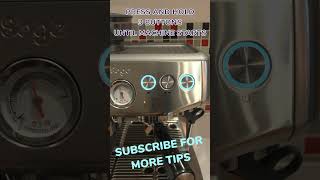 How To Start Cleaning Cycle For Sage  Breville Barista Express Impress sagebaristaexpress [upl. by Norty]