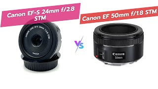 Canon Lenses Showdown 24mm vs 50mm 📷✨ [upl. by Griswold]