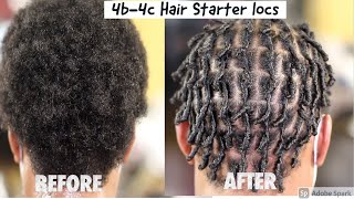 💋Learn how to  Starter Locs on 4b4c Hair [upl. by Elurd]