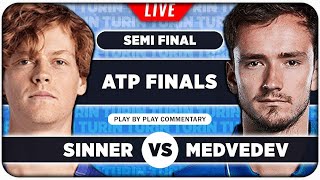 SINNER vs MEDVEDEV • ATP Finals 2023 SF • LIVE Tennis PlaybyPlay Stream [upl. by Schroeder]