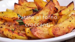 Patate al forno croccanti fuori e morbide dentro [upl. by Ozzy]