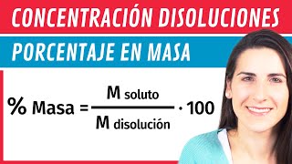 Concentración Porcentaje en MASA ⚗️ Disoluciones [upl. by Fen941]