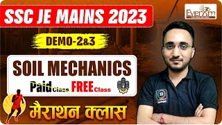 SSC JE MAINS 2023  SOIL MECHANICS DEMO 2 amp 3  SSC JE PAPER 2 CIVIL ENGINEERING  BY AVNISH SIR [upl. by Haskell]