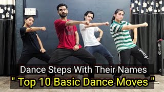 10 Basic Dance Steps  Simple Hip Hop Steps For Beginners  Hip Hop Dance Moves With Their Names [upl. by Atikram]