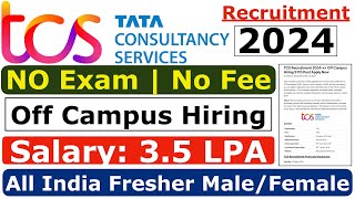 TCS Recruitment 2024 TCS hiring Freshers  Latest Hiring  TCS JOBS  OFF Campus Placements  jobs [upl. by Ataga353]