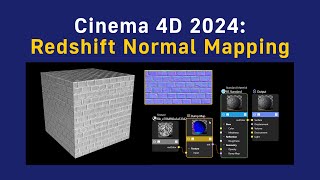 How to apply Redshift Normal Maps in Cinema 4D 2024 [upl. by Struve]