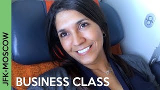 AEROFLOT flight to Moscow  JFKSVO BUSINESS CLASS  Wow [upl. by Aicilav129]