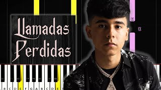 Ivan Cornejo  Llamadas perdidas  Piano Tutorial  Free MIDI and Sheets [upl. by Amble864]