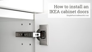 How to Install an IKEA Cabinet Door [upl. by Atilemrac364]