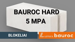 Bauroc HARD 5 PMa  tvirčiausi dujų silikato akyto betono blokai [upl. by Rosalee697]