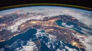 ISS Timelapse  Snowy Clouds above Europe 23 Gennaio 2016 [upl. by Hesta]