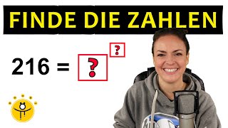 Welche Zahlen fehlen – Schreibe als Potenz [upl. by Malcolm]