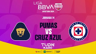 EN VIVO 🔴 PUMAS VS CRUZ AZUL  JORNADA 14  LIGA MX APERTURA 2024 [upl. by Veron]