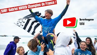 SURFING  🏄‍♂️ Gabriel Abiven Champion de France  Bretagne Télé [upl. by Aynatan726]