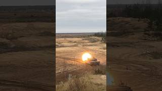 Italian C1 Ariete MBT at the shooting range [upl. by Dez100]